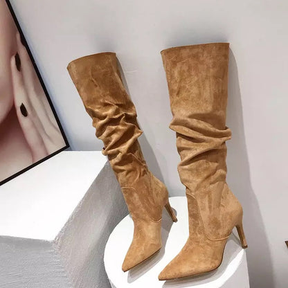 LARISSA | Suede Stiletto Boots
